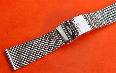 breitling mesh bracelet adjustment|breitling 22 20 rubber strap.